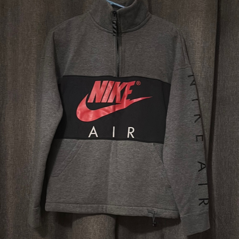 Nike Air Gray and Black Pullover